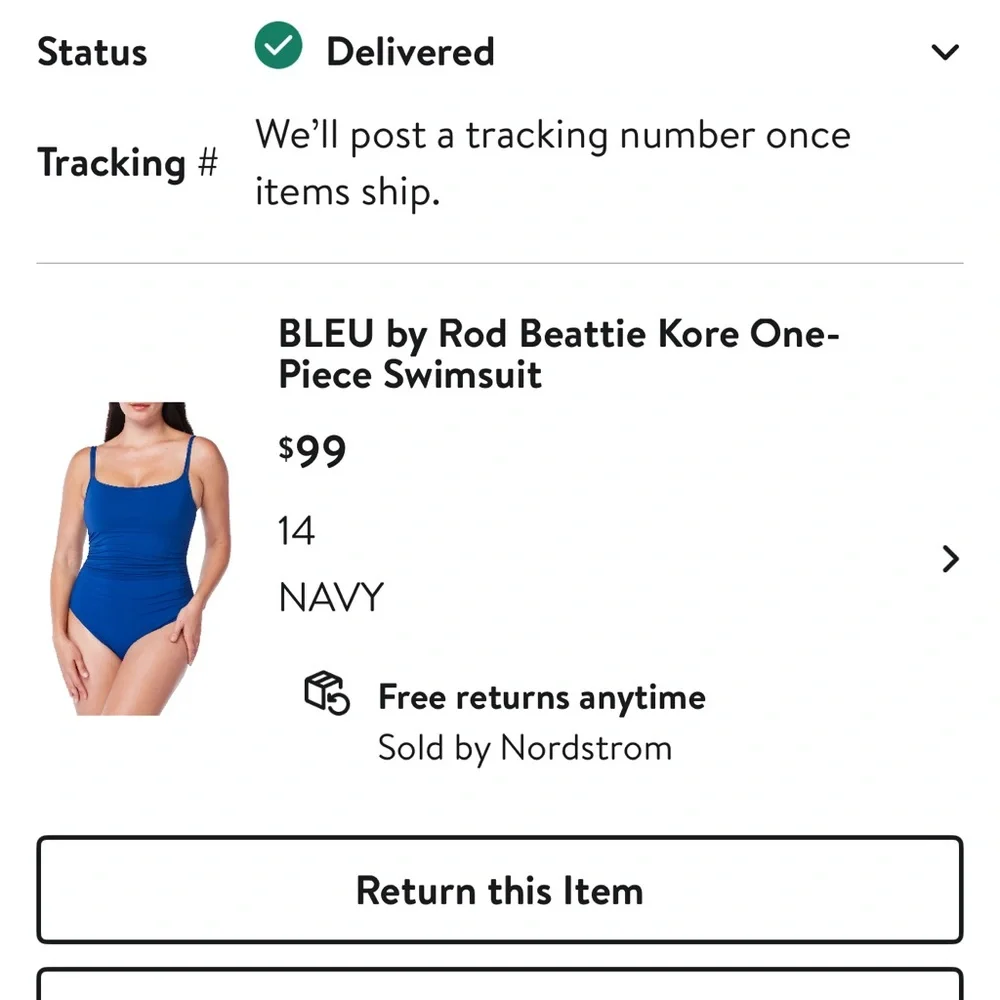 Nordstrom Swimsuit (bleu by rod beattie) - Picture 8 of 8